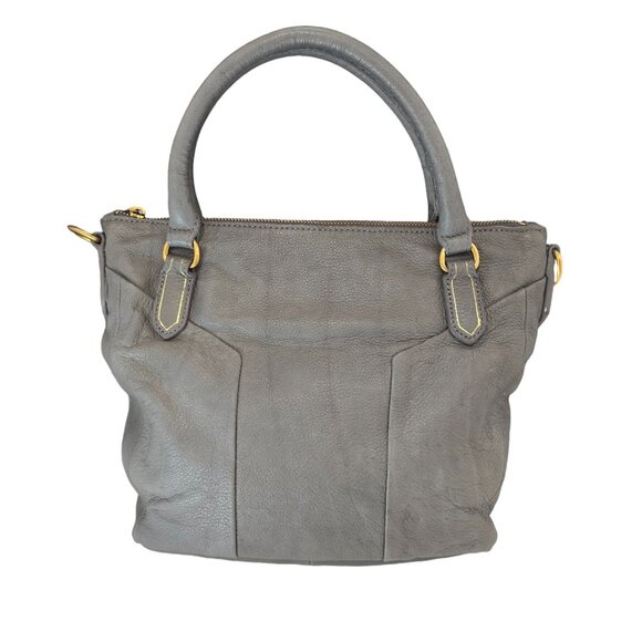 Liebeskind Berlin XGINA Reptile Grey Leather Satchel Handbag with Shoulder Strap - Picture 3 of 7